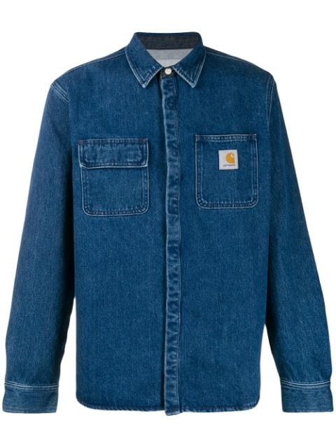 carhartt denim shirt