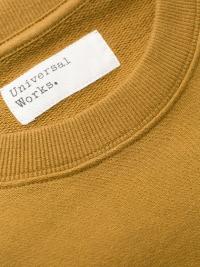 Shop Universal Works Loopback Oversized Sweatshirt In Mustard