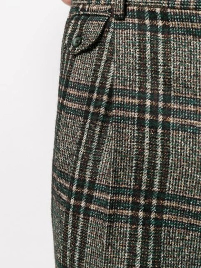 Shop Dolce & Gabbana Tartan Check Trousers In Green