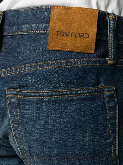 Shop Tom Ford Straight-leg Slim Fit Denim In B38 Denim