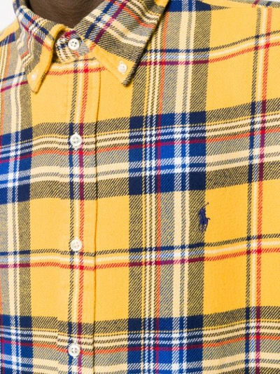 CHECKED EMBROIDERED-LOGO SHIRT
