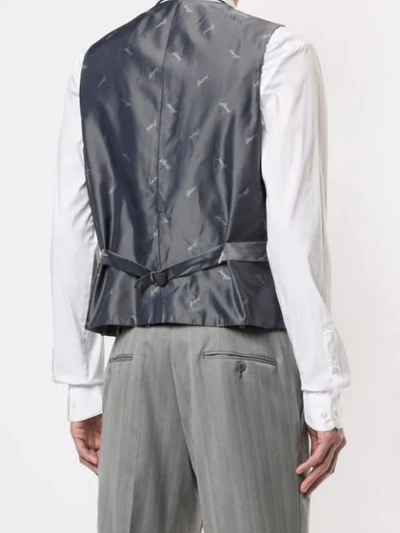 Shop Brioni Classic Waistcoat In Grey