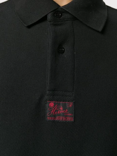 Shop Raf Simons Langärmeliges Poloshirt In Black