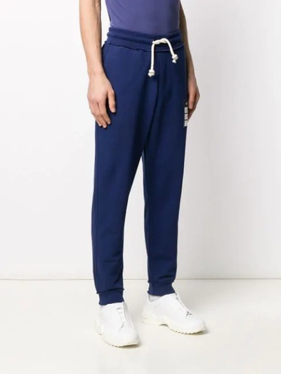 Shop Maison Margiela Stereotype Track Trousers In Blue