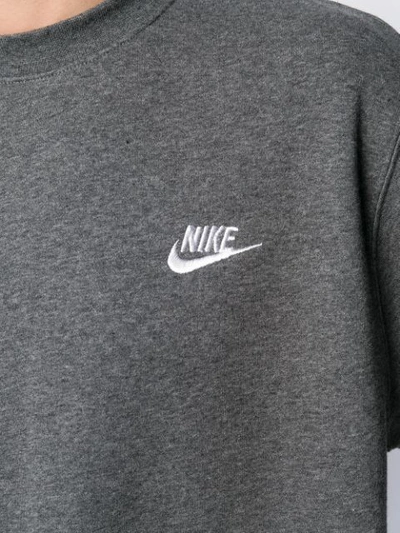 Shop Nike Club Relaxed-fit Sweatshirt In Grey