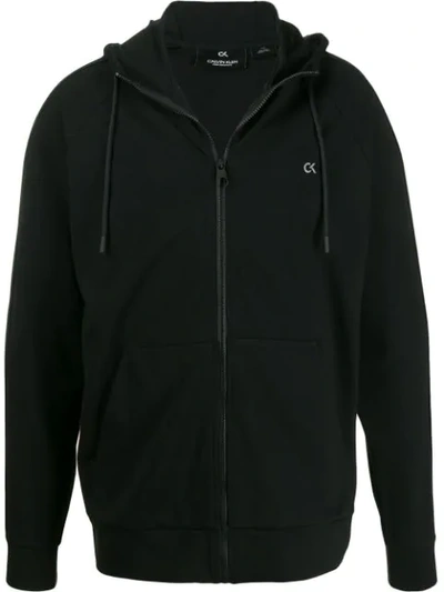 Shop Calvin Klein Hooded Track Jacket In Black