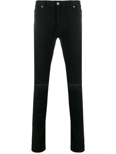 Shop Balmain Slim-fit Jeans In Black