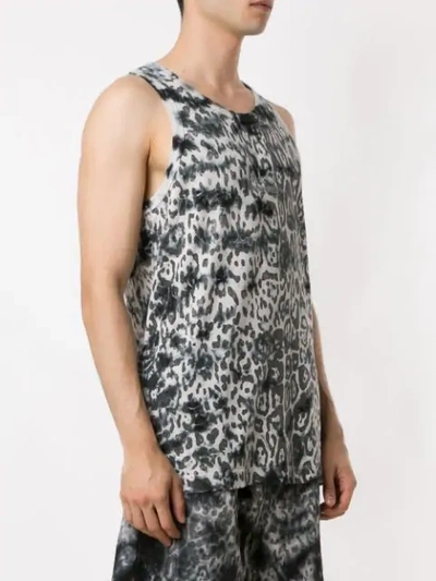 Shop Àlg + Olympikus Animal Print Vest In Grey