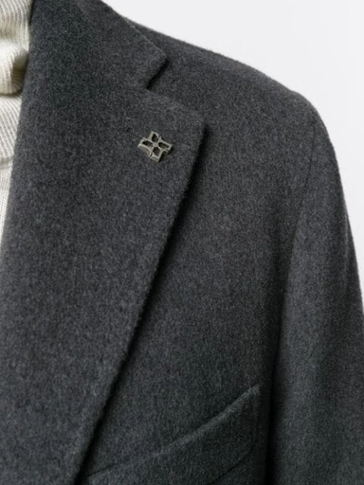 Shop Tagliatore Single-breasted Coat In Grey