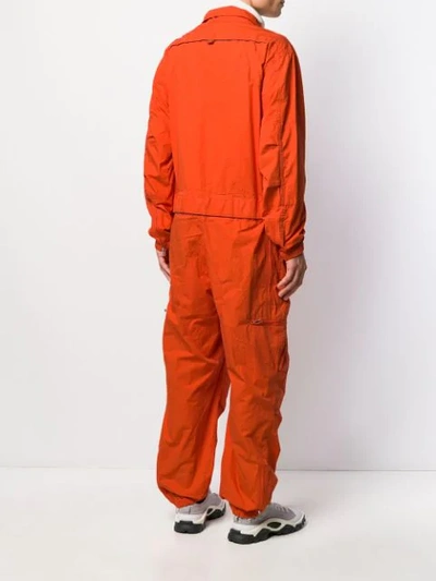 Shop Ambush Zip Detail Jumpsuit In Orange