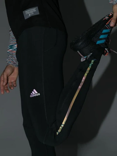 Shop Adidas Originals Supernova Logo Print Leggings In Black