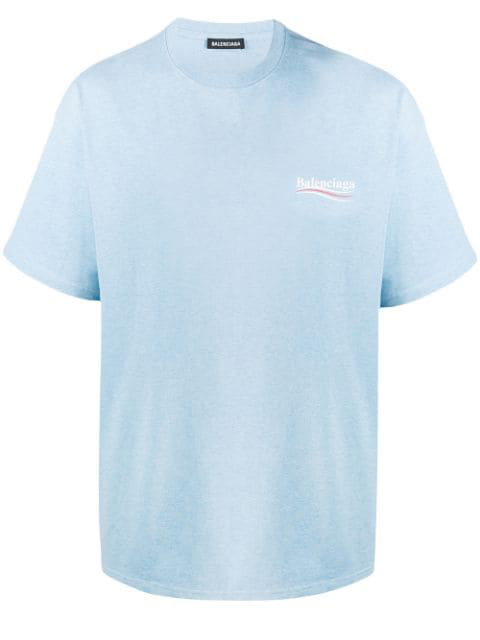 t shirt balenciaga bleu