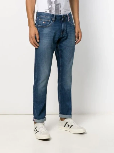 Shop Tommy Jeans Straight-leg Jeans In Blue