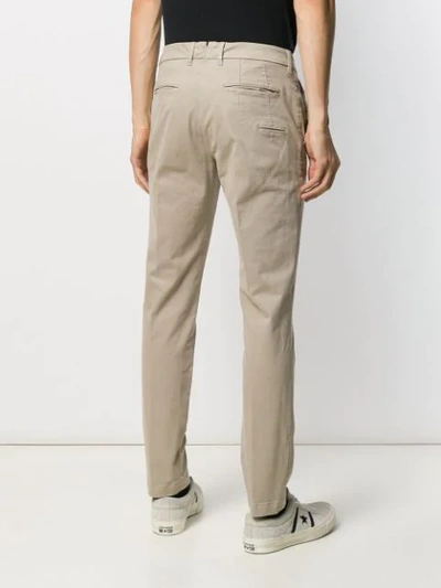 Shop Al Duca D'aosta Marius Slim-fit Chinos In Neutrals