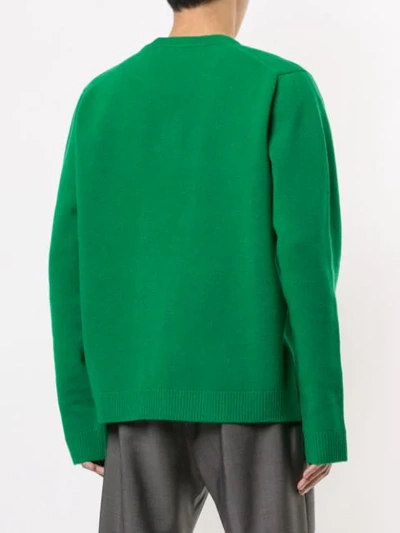 Shop N°21 Boxy V-neck Jumper In Green