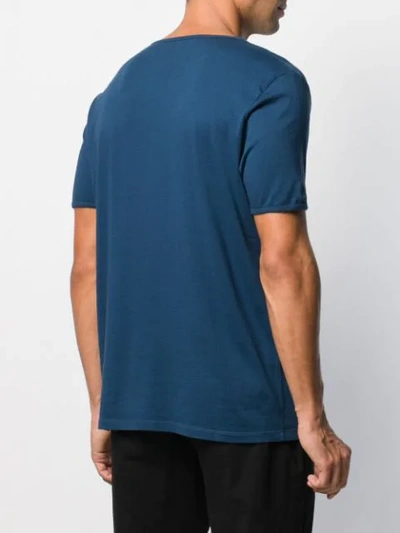 Shop Majestic Jersey-t-shirt In Blue