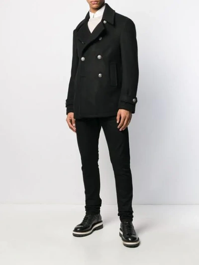 Shop Al Duca D'aosta Double-breasted Cashmere Jacket In Black