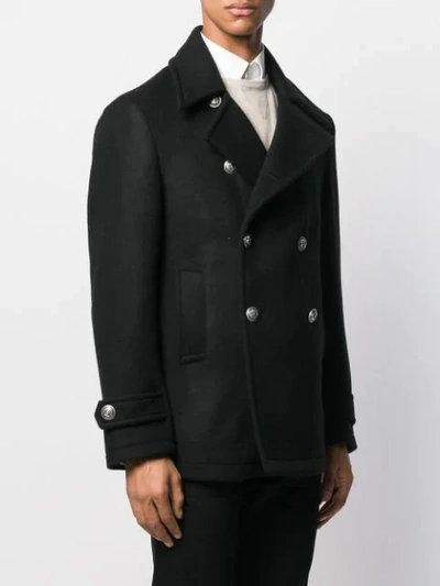 Shop Al Duca D'aosta Double-breasted Cashmere Jacket In Black