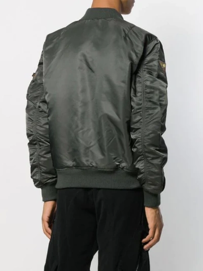 Shop Alpha Industries Ma-1 Air Force Bomber Jacket In Green