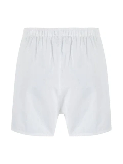 Shop Msgm Logo Patch Boxers In White