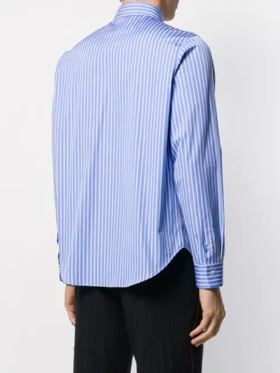 Shop Gucci Striped Formal Shirt In 4077