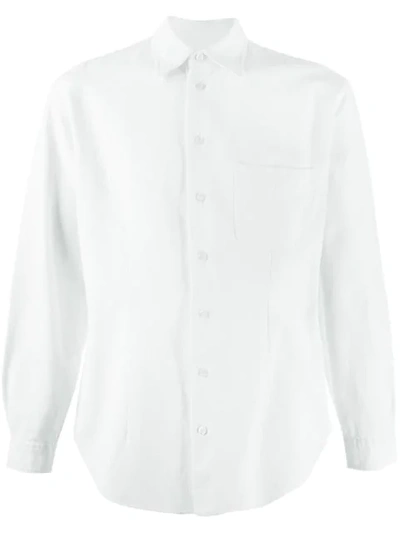 Pre-owned Giorgio Armani 尖领衬衫 In White