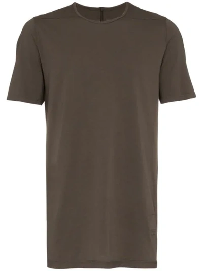 Shop Rick Owens Drkshdw Dark Dusk Level Short Sleeve Cotton T Shirt - Farfetch In Brown