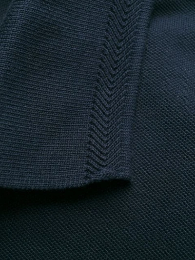 Shop Belstaff Knitted Polo Shirt In 80000 Navy