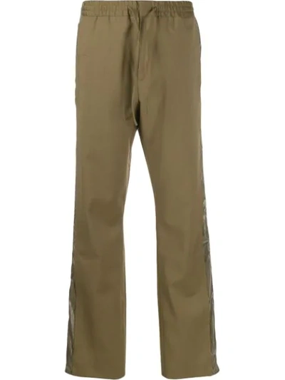 Shop Cmmn Swdn Tailored Hibrid Drawstring Trousers In Green