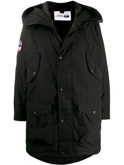 Shop Arctic Explorer Beluga Parka Coat In Black