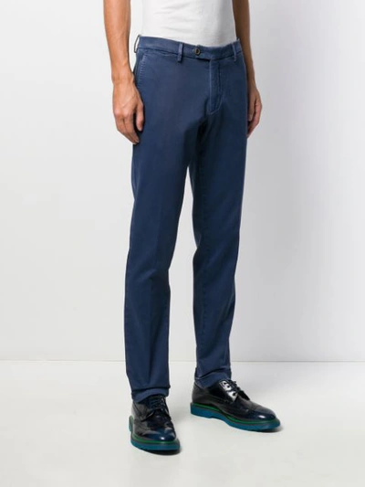 Shop Al Duca D'aosta Turned Hem Trousers In Blue