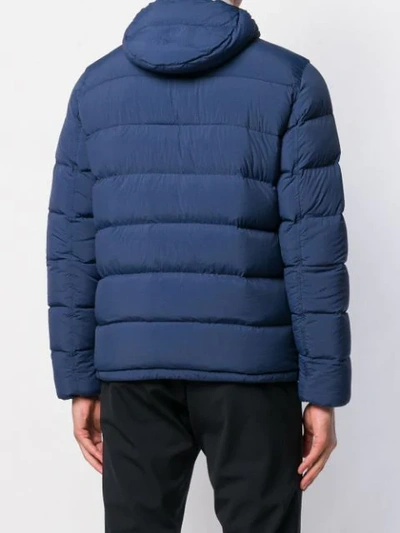 Shop Herno Reversible Padded Jacket - Blue