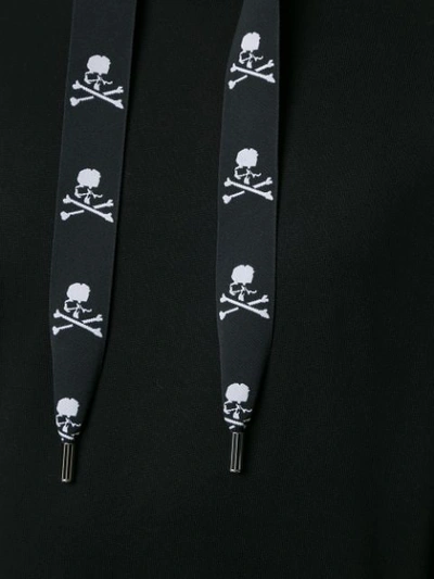 Shop Mastermind Japan Loose-fit Skull-tape Hoodie In Black
