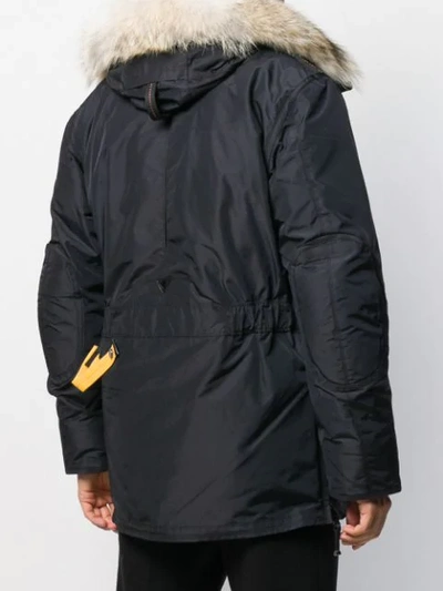 Shop Parajumpers Kodiak Parka Coat In Blue