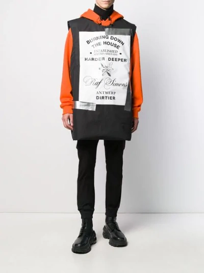 Shop Raf Simons X Templa Padded Vest In Black