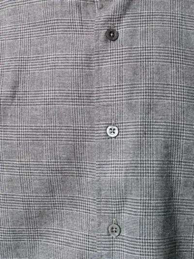 Shop Corneliani Houndstooth Pattern Shirt In Grey