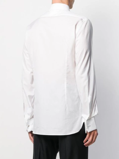 Shop Tom Ford Pleated Front Shirt In G White