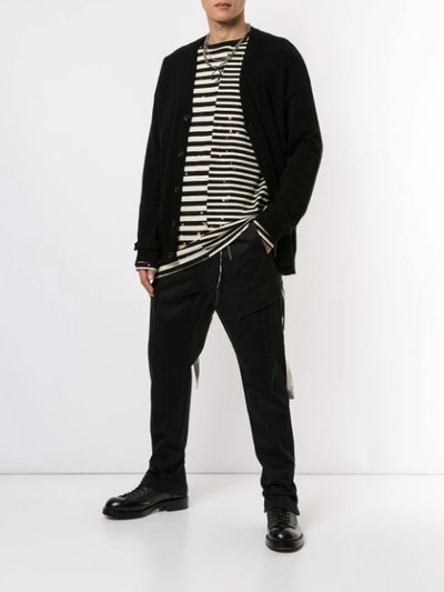 Shop Mastermind Japan Skull Cargo Trousers In Black