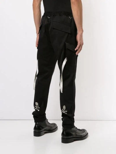 Shop Mastermind Japan Skull Cargo Trousers In Black