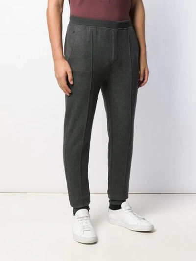 Shop Corneliani Slim-fit Sweatpants In Grey