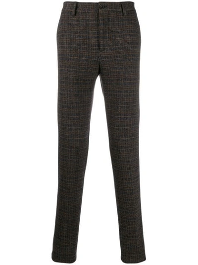 Shop Etro Checked Trousers In 0003