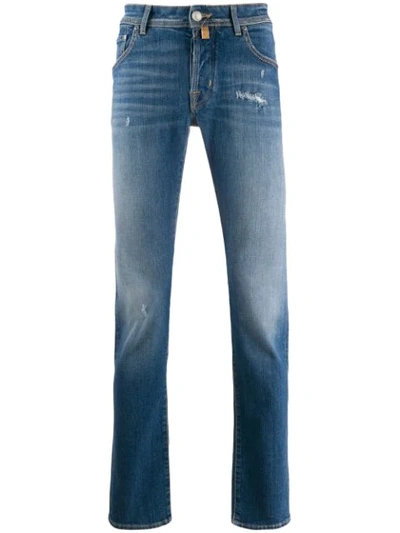 Shop Jacob Cohen Pocket-detail Slim-fit Jeans In 003 Lav.3