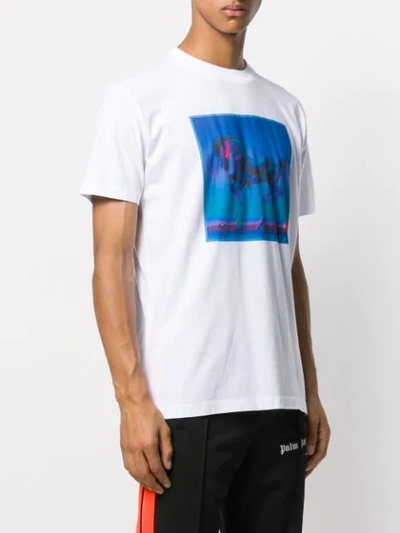 Shop Marcelo Burlon County Of Milan Horse Square T-shirt In White