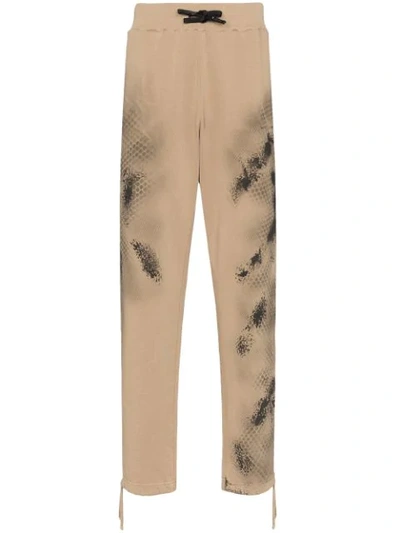 Alyx Abstract Printed Track Pants In Beg0003 Tan