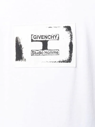 Shop Givenchy Logo Patch T-shirt In White