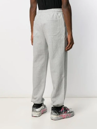 Shop Ader Error Logo Patch Track Pants In Grey