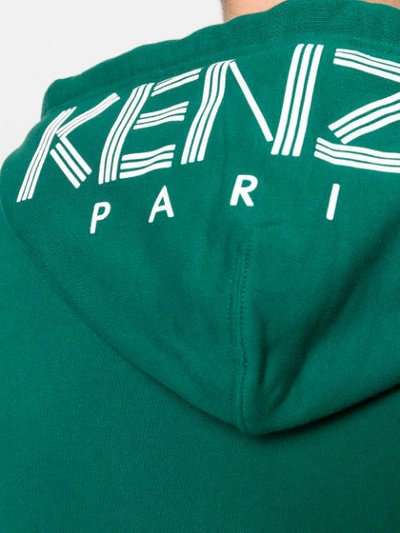 Shop Kenzo Zip In Green