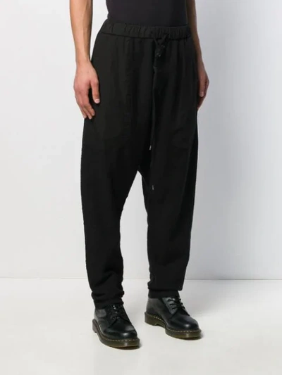 Shop Army Of Me Drop-crotch Track Pants In Black