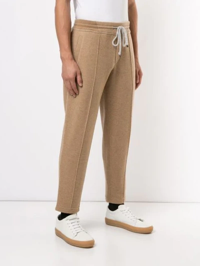 Shop Brunello Cucinelli Slim Fit Track Pants In C001