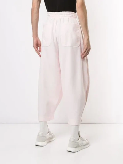 Pre-owned Comme Des Garçons Balloon Cropped Sweatpants In Pink